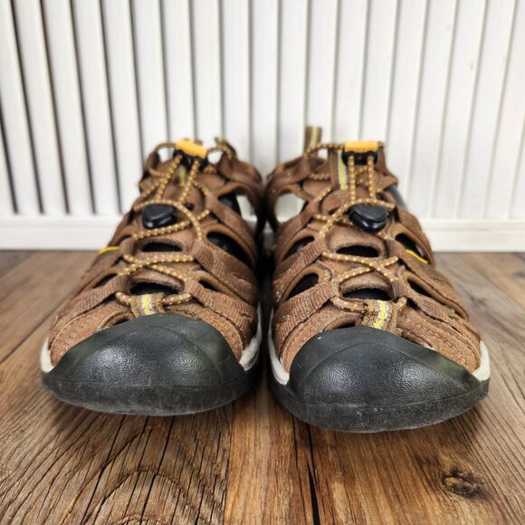 KEEN Whisper Sandals Womens Sz 7.5 Brown Waterproof Closed Toe Hiking Drawstring - Picture 2 of 9